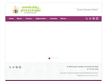 Tablet Screenshot of duluthbaptistpreschool.org